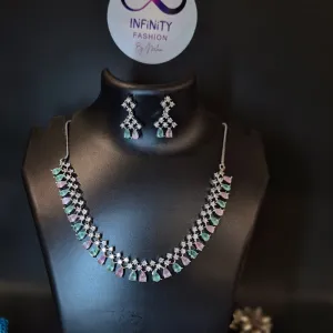 Diamond Choker Set- American Diamond Trending