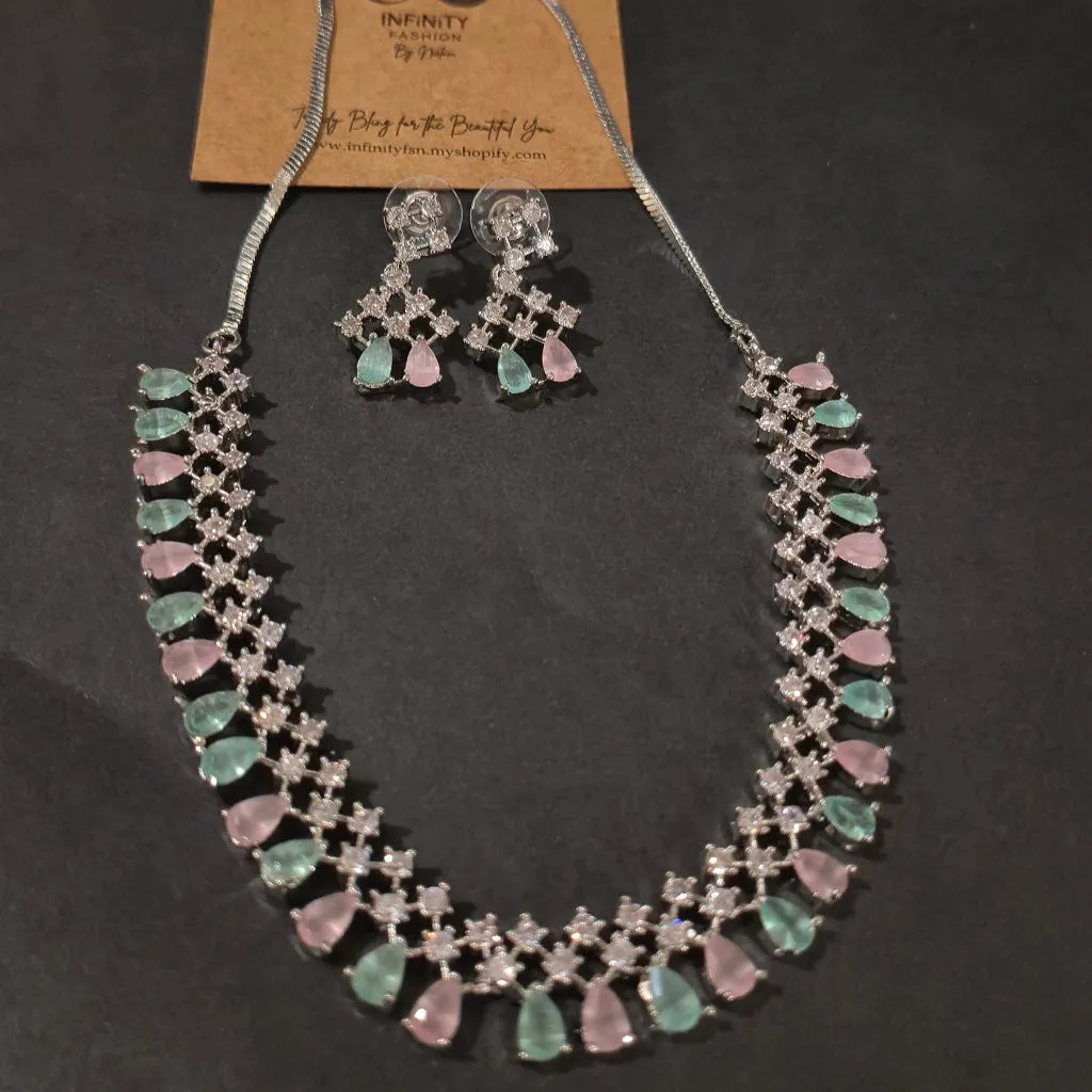 Diamond Choker Set- American Diamond Trending