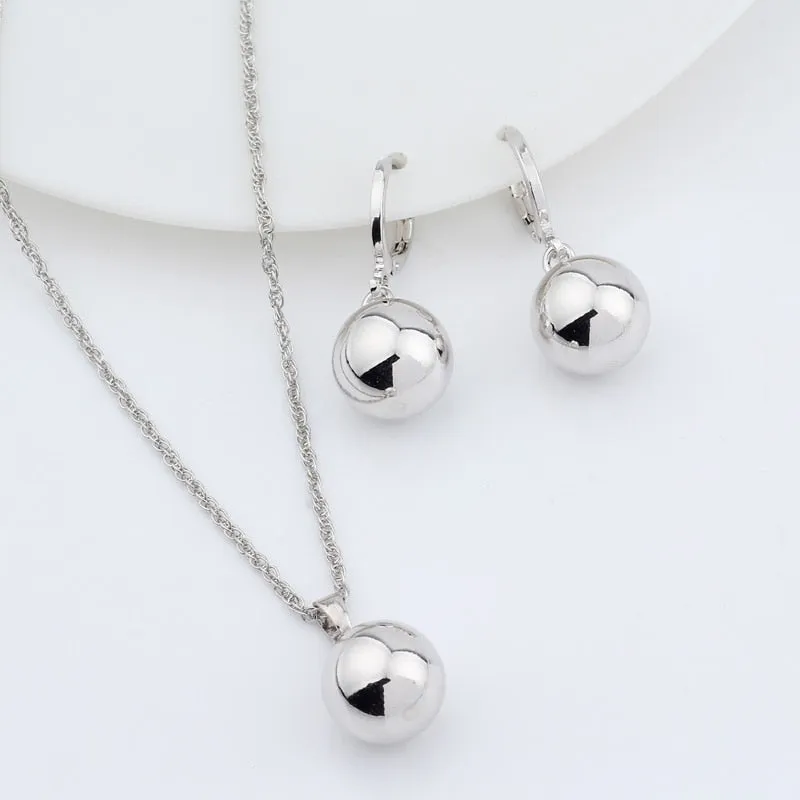Exquisite Spherical Ball Jewelry Set