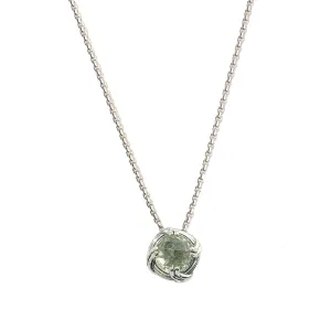 Fantasies Prasiolite Necklace in sterling silver 6mm