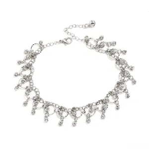 Fashion Women Crystal Tassel Beach Anklet Classic Gold Foot jewelry