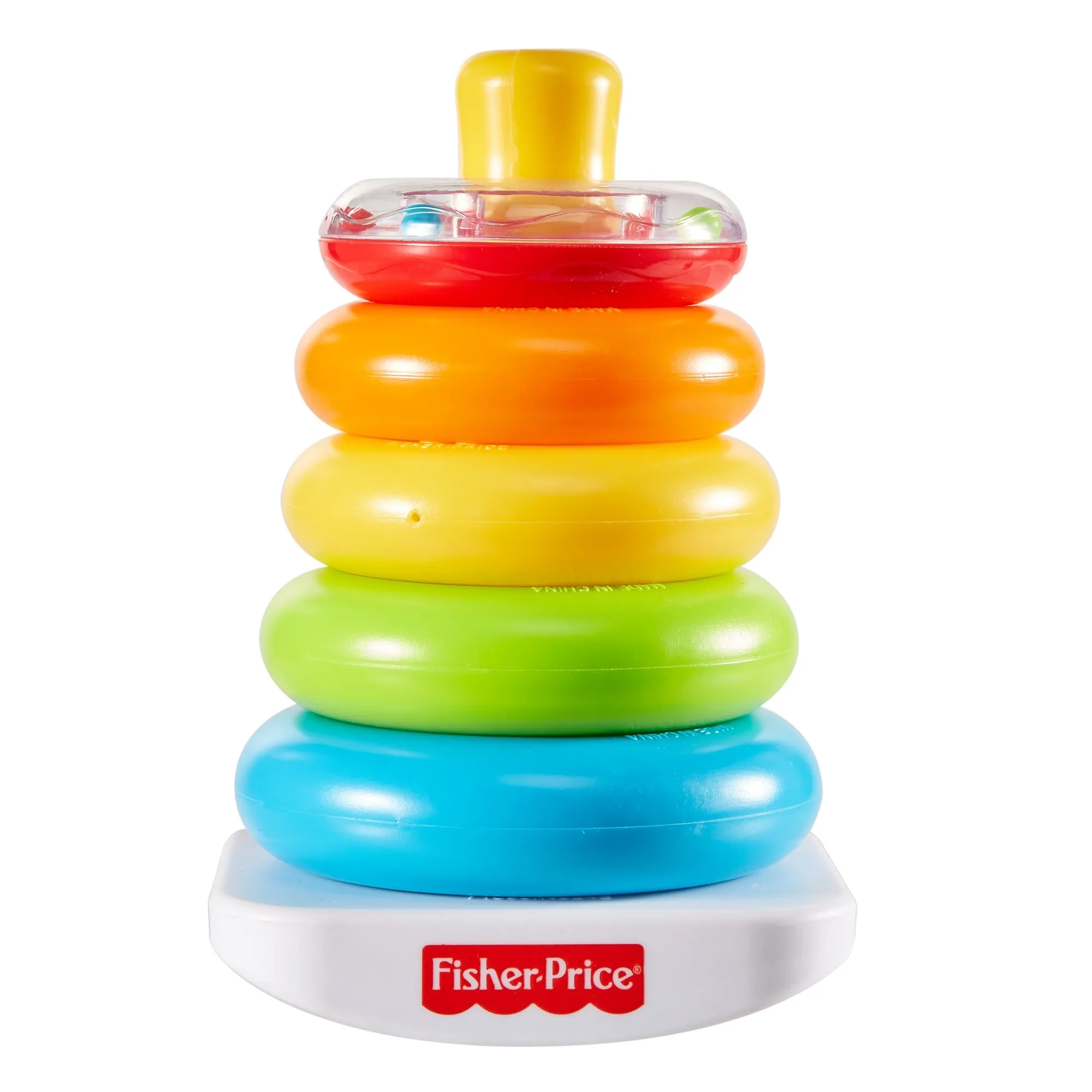 Fisher-Price Rock-a-Stack Classic with 5 Colorful Rings Multicolor