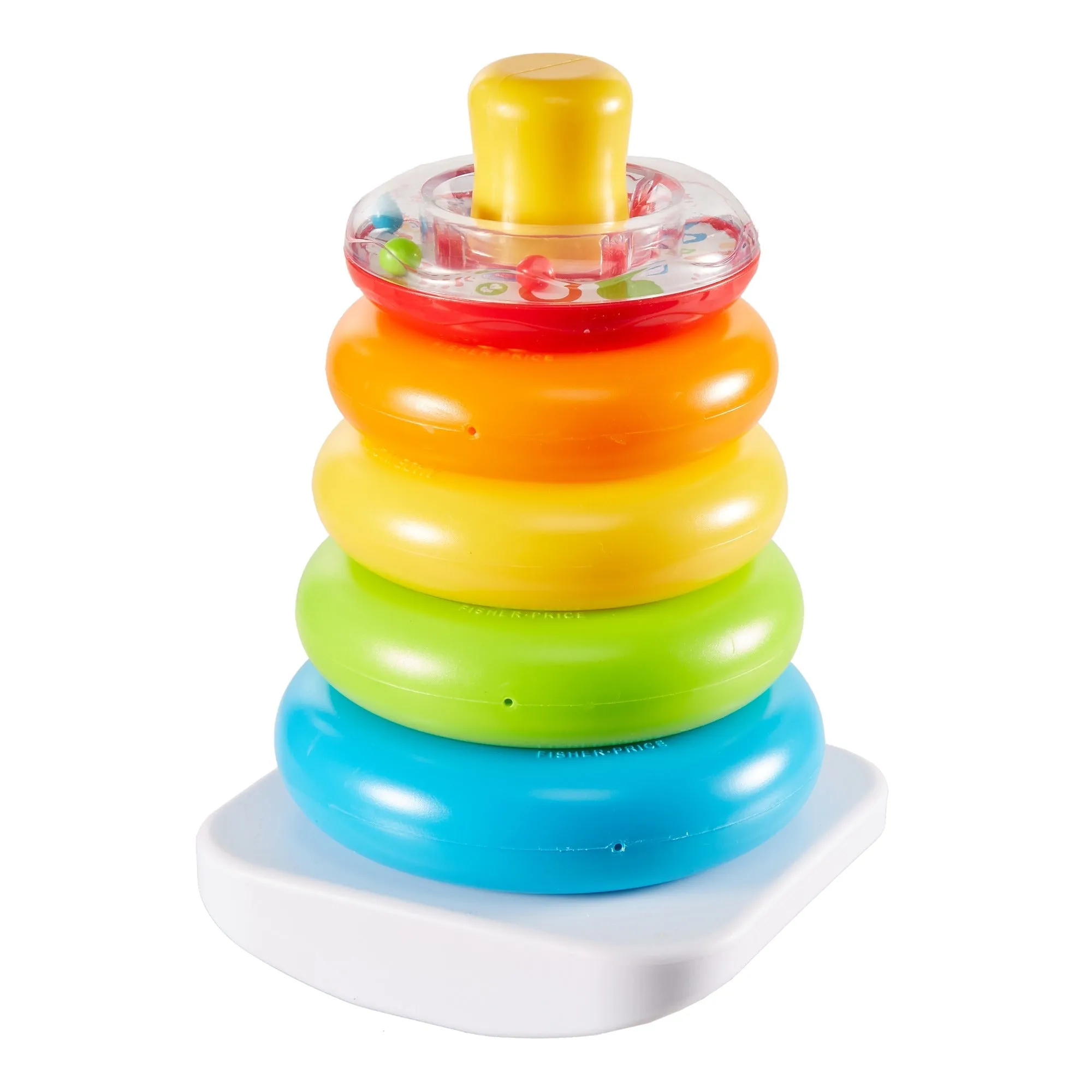 Fisher-Price Rock-a-Stack Classic with 5 Colorful Rings Multicolor