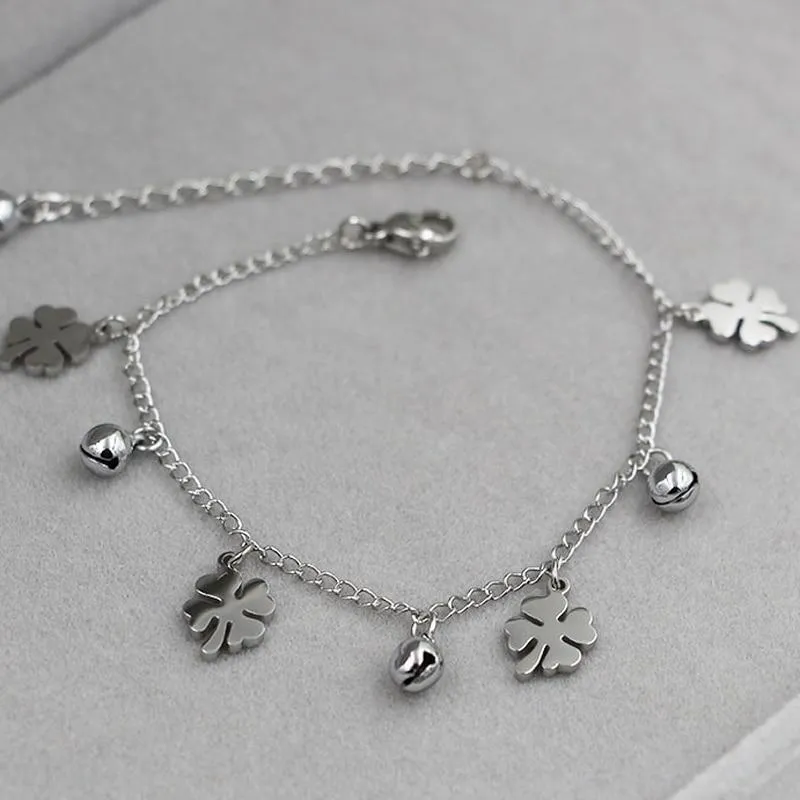 Flowers And Bell Anklets For Women Fashionable Women Jewelry Anklets