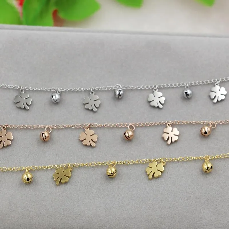 Flowers And Bell Anklets For Women Fashionable Women Jewelry Anklets