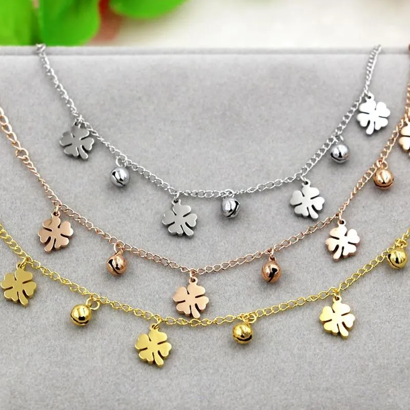 Flowers And Bell Anklets For Women Fashionable Women Jewelry Anklets
