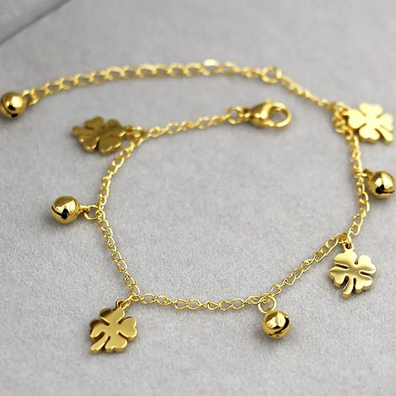 Flowers And Bell Anklets For Women Fashionable Women Jewelry Anklets