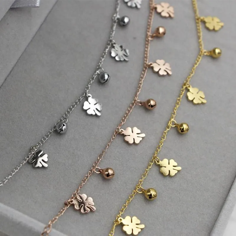 Flowers And Bell Anklets For Women Fashionable Women Jewelry Anklets