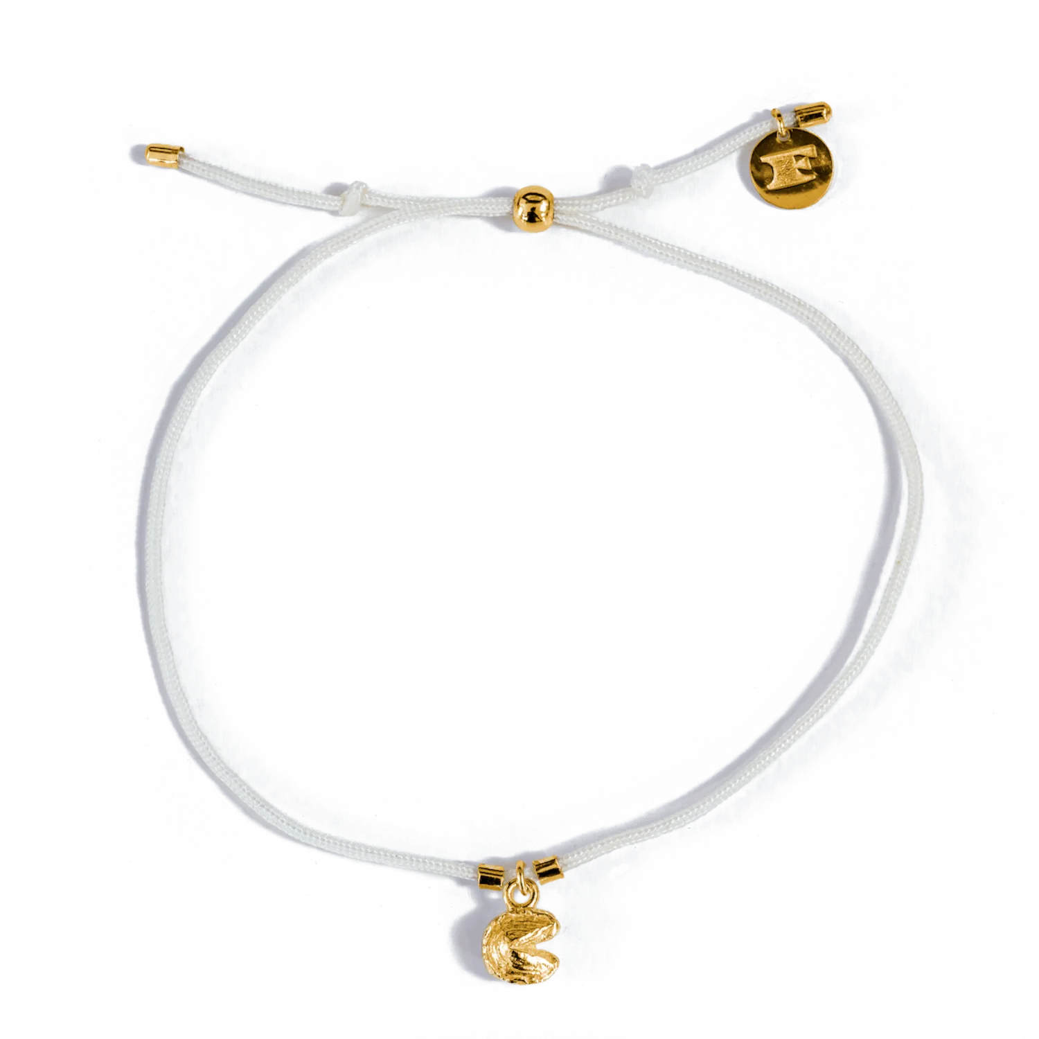Fortune Cookie Bracelet in Cream/Gold