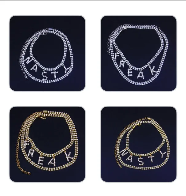 FREAK NASTY ! - Anklet - BOHO Beach Wear - Bling SILVER/GOLD Jewelry