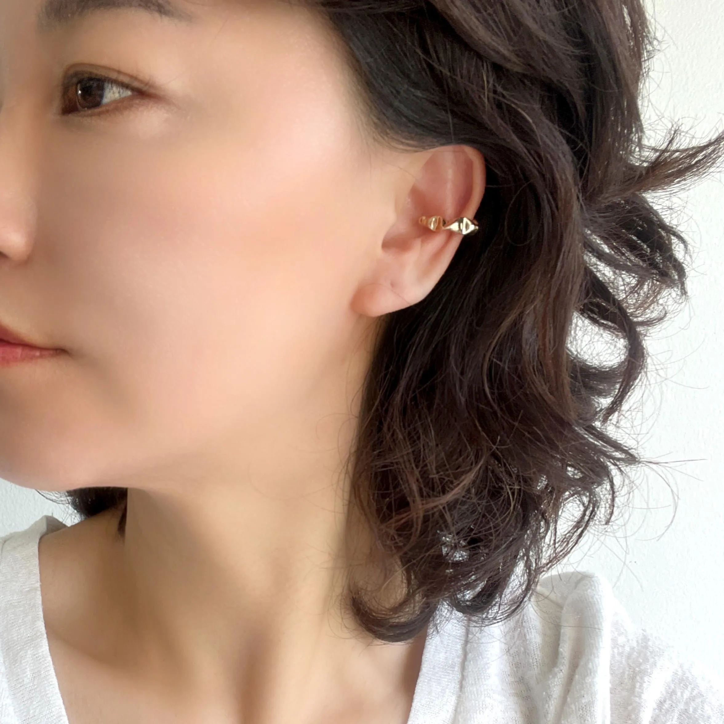 Gold Filled Hollow Ear Cuffs