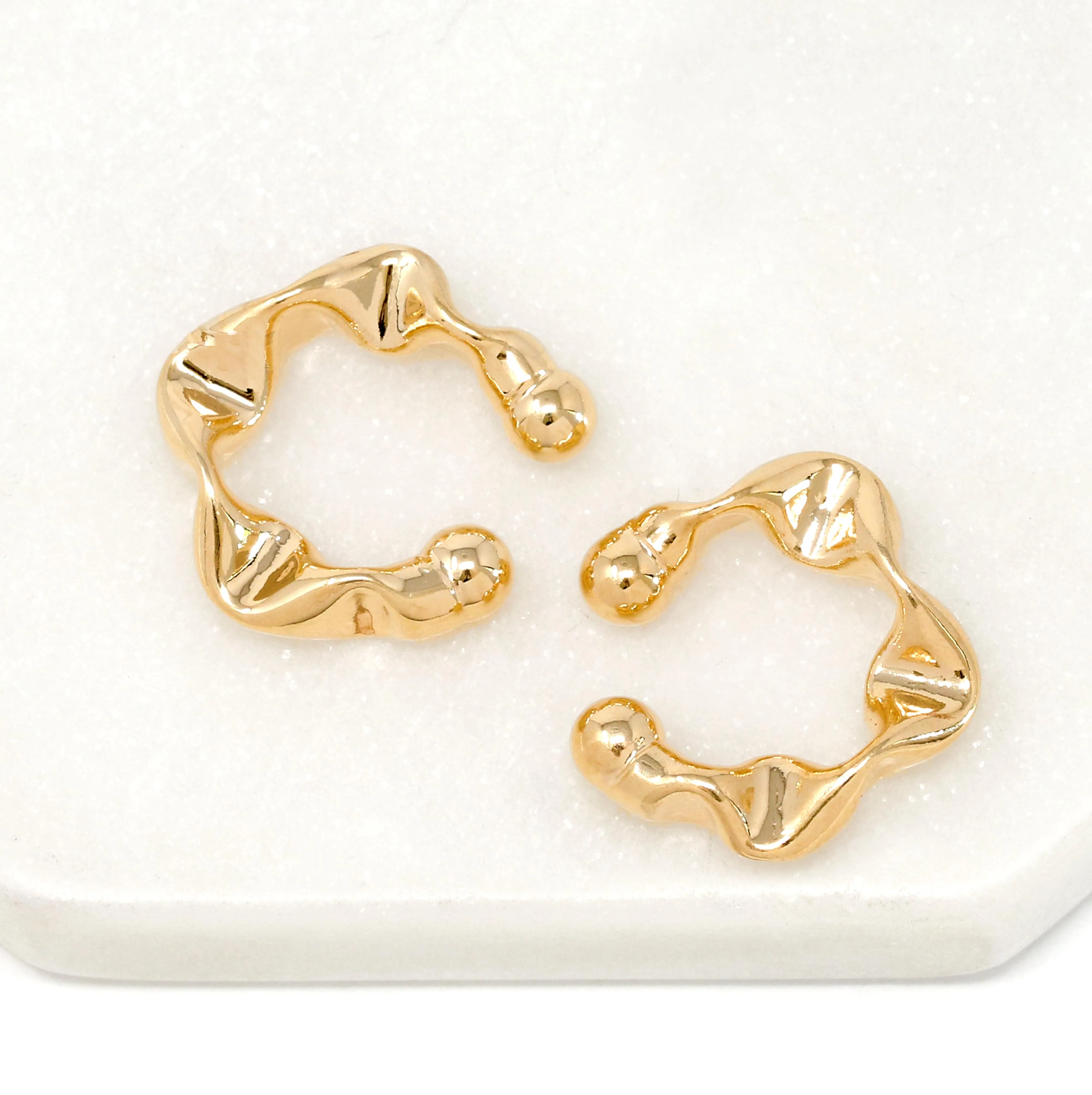 Gold Filled Hollow Ear Cuffs