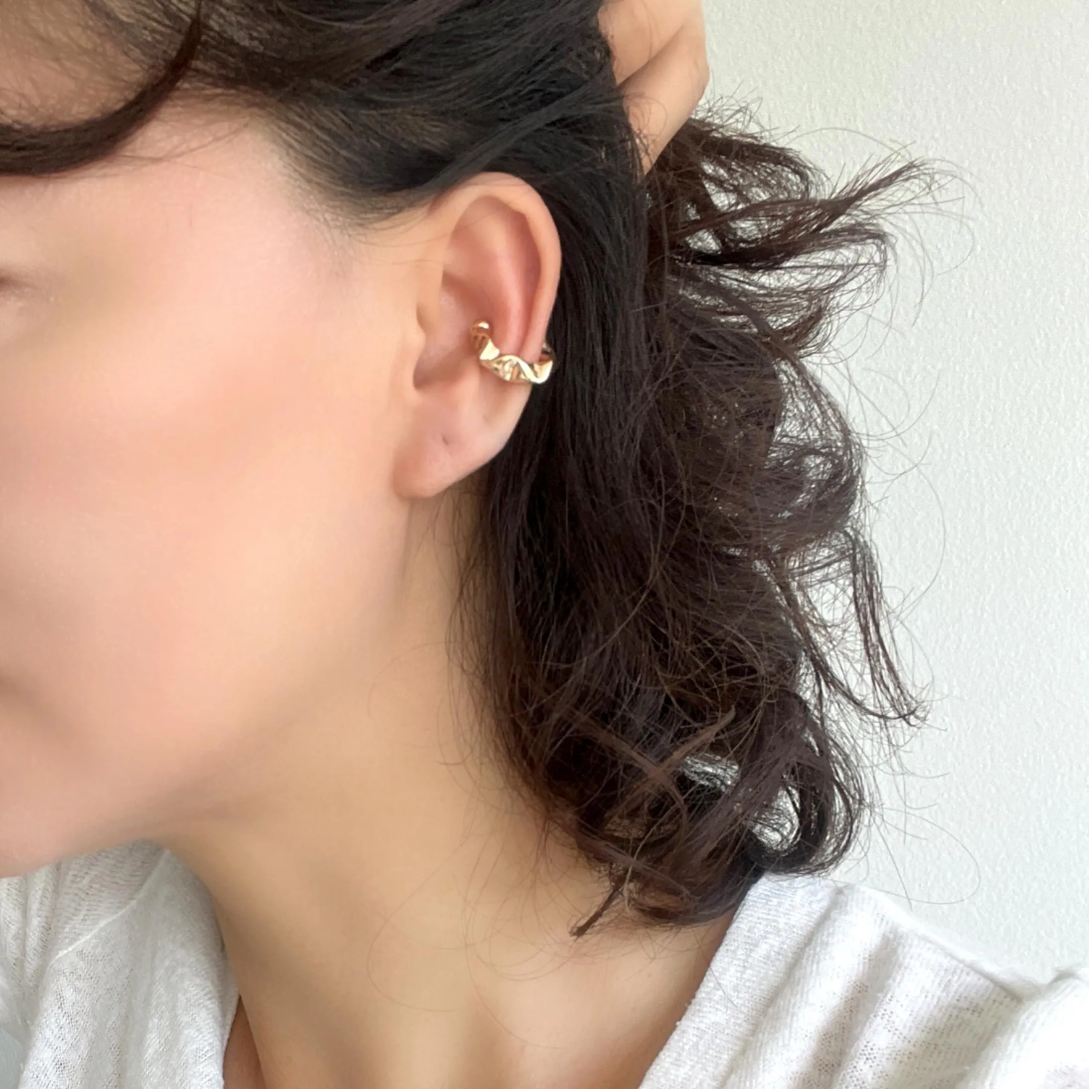 Gold Filled Hollow Ear Cuffs