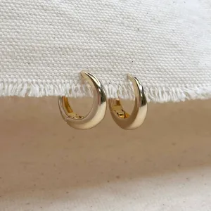GoldFi - 18k Gold Filled British Closure Artisan Clicker Hoop Earrings