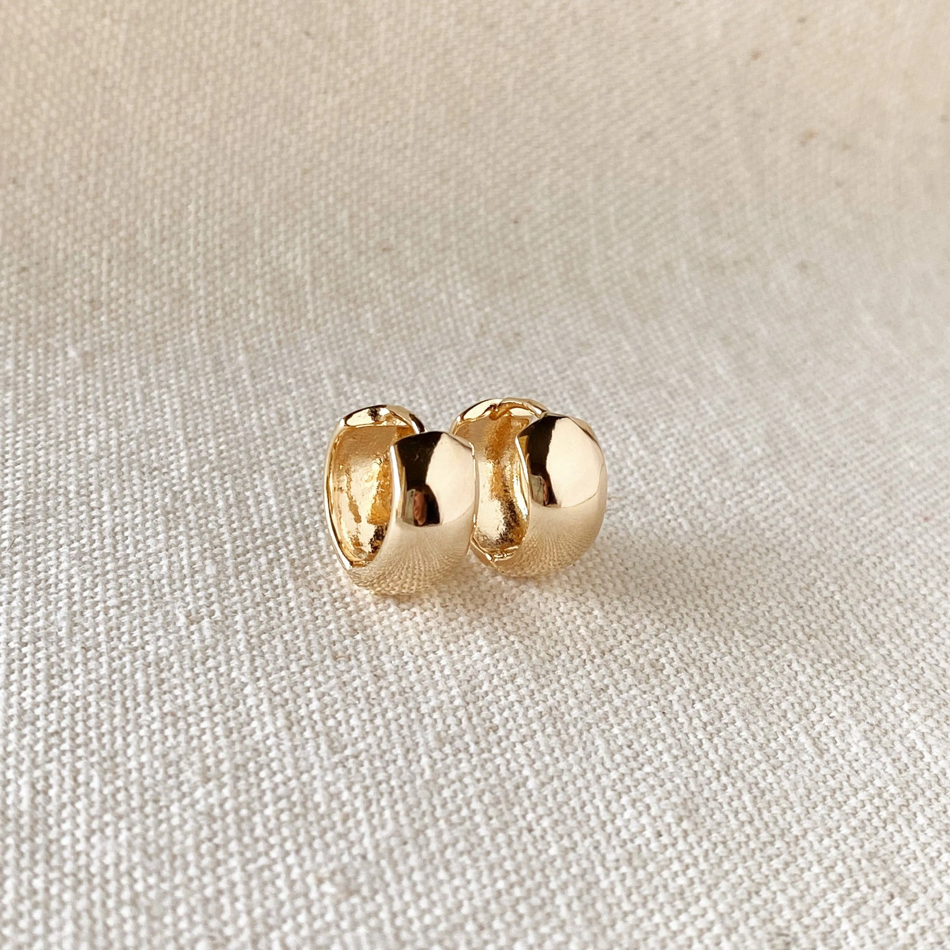 GoldFi - 18k Gold Filled Chunky Clicker Earrings