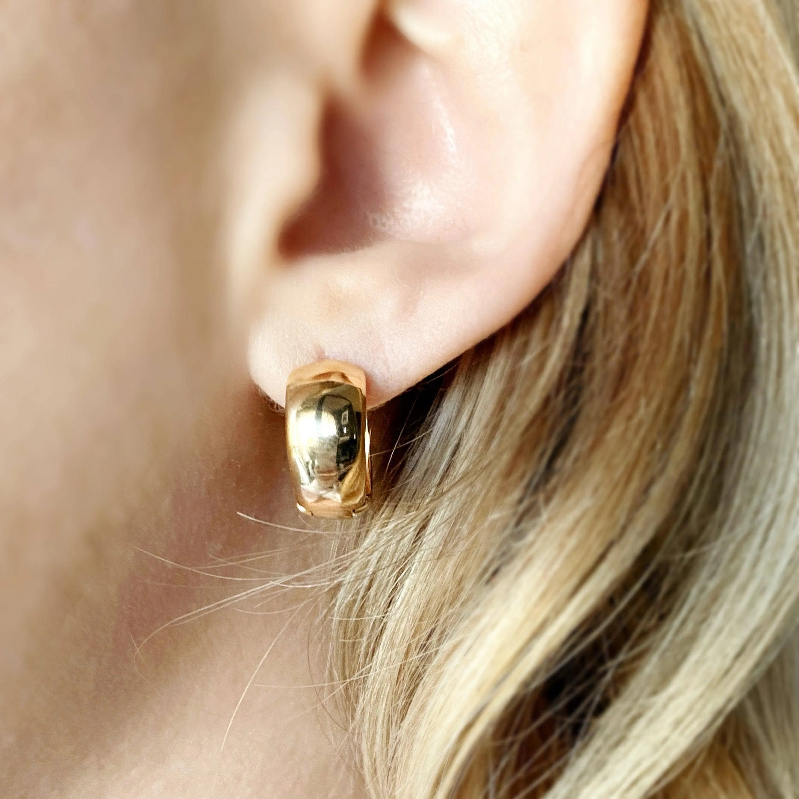 GoldFi - 18k Gold Filled Chunky Clicker Earrings