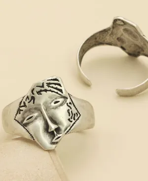 Handcrafted Abstract Face Bracelet, Turkey