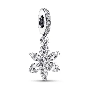 Herbarium Cluster Silver Dangle