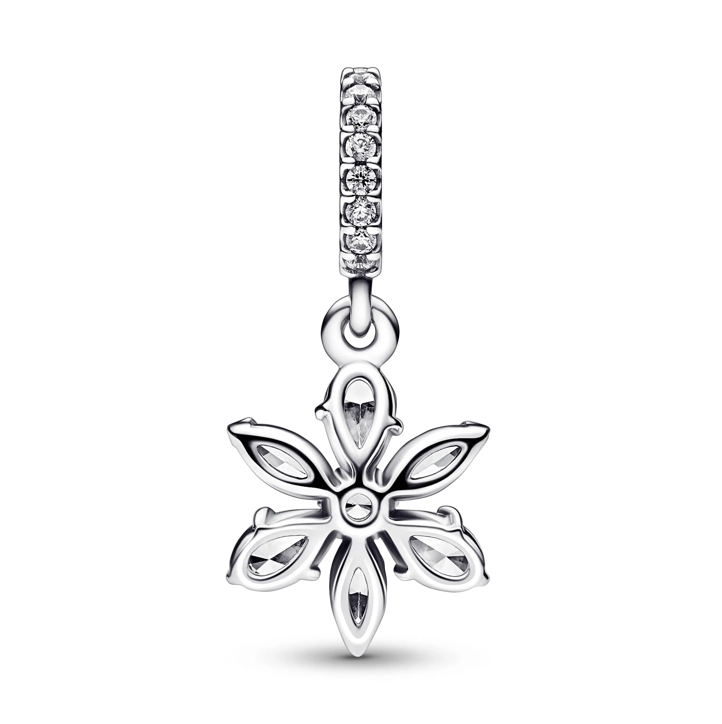 Herbarium Cluster Silver Dangle