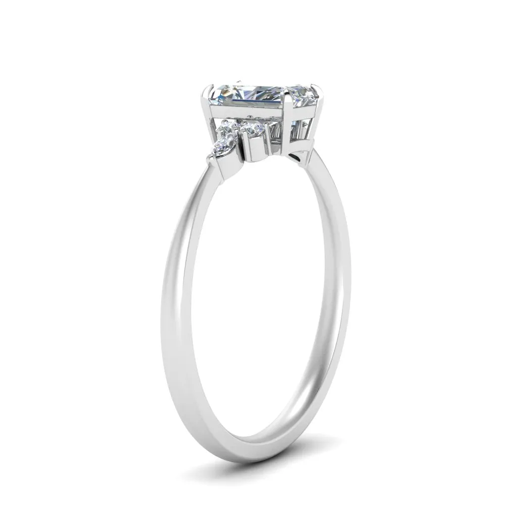 IGI Certified 1/2 - 5 Carat Lab Grown Diamond Petite Women Engagement Ring 14K Gold