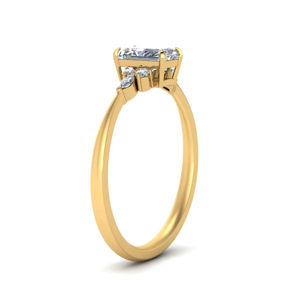 IGI Certified 1/2 - 5 Carat Lab Grown Diamond Petite Women Engagement Ring 14K Gold