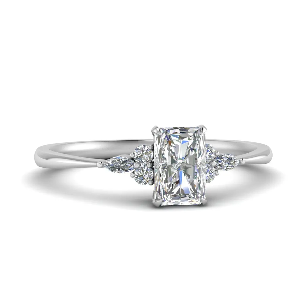 IGI Certified 1/2 - 5 Carat Lab Grown Diamond Petite Women Engagement Ring 14K Gold