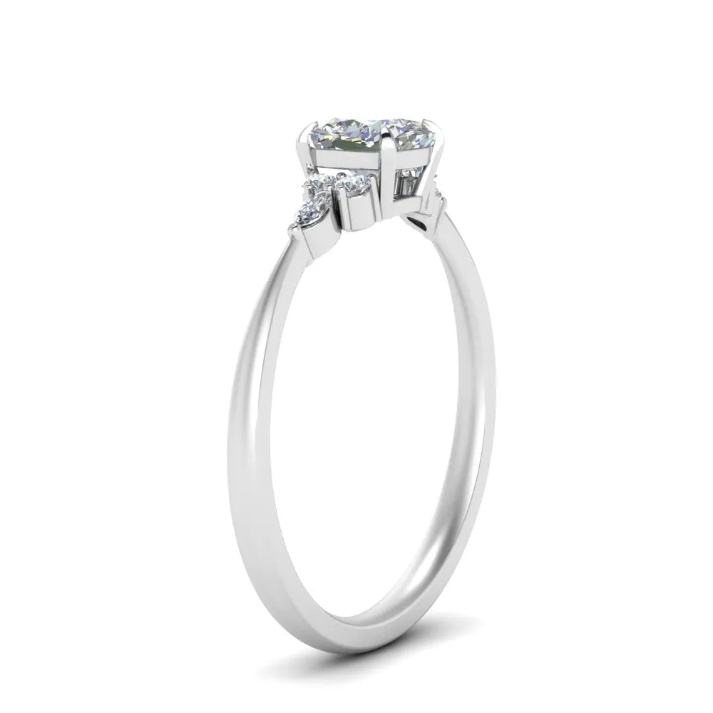 IGI Certified 1/2 - 5 Carat Lab Grown Diamond Petite Women Engagement Ring 14K Gold