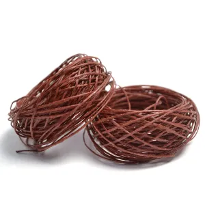 Irish Waxed Linen- Rust