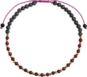 Jewever Lava Rock/Crystals Beaded Anklet for Women Essential Oil Diffuser Anklet Anti-Anxiety Meditation Jewelry Adjustable 8.5-10inch