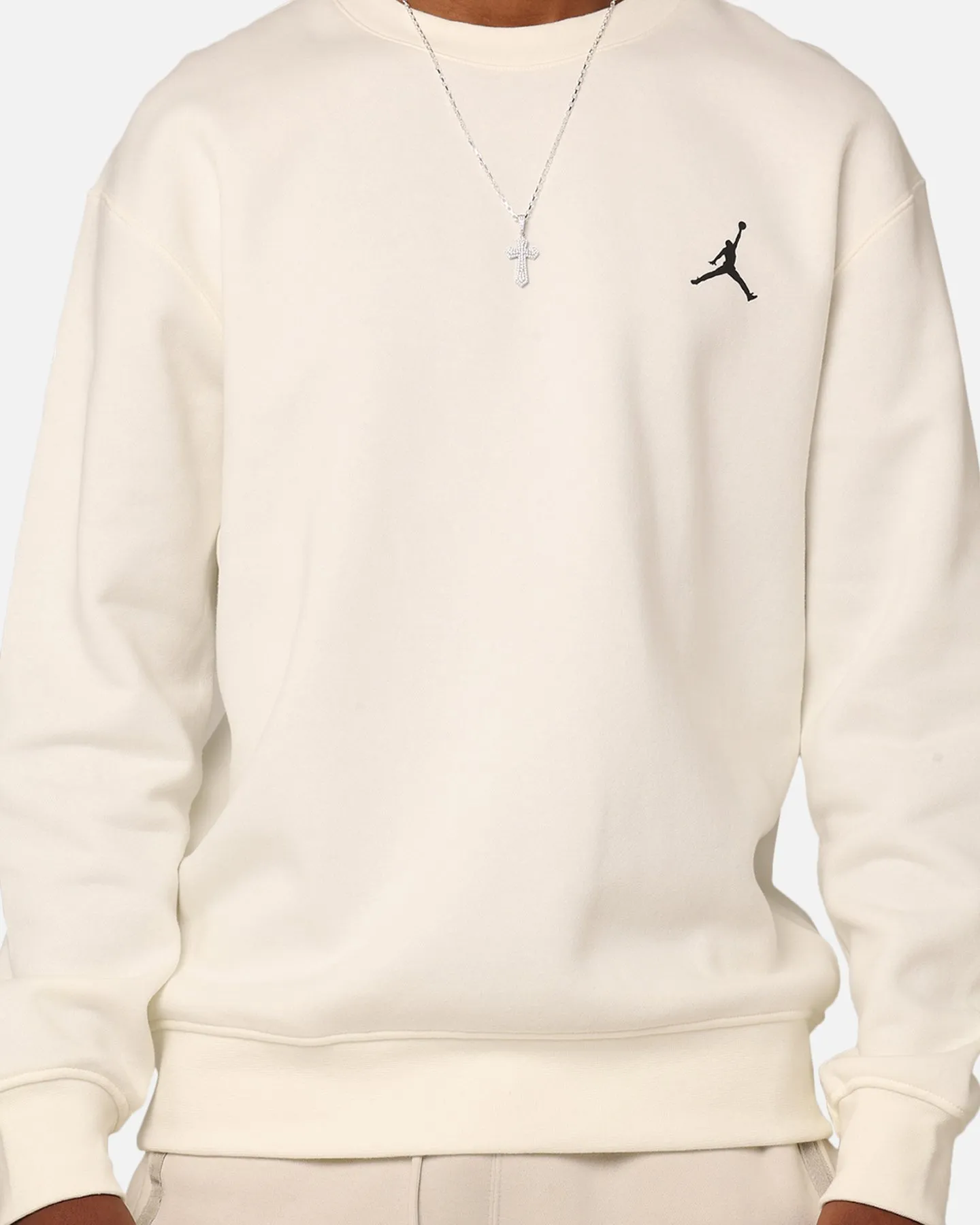 Jordan Flight MVP Graphic Fleece Crewneck Sail/Black