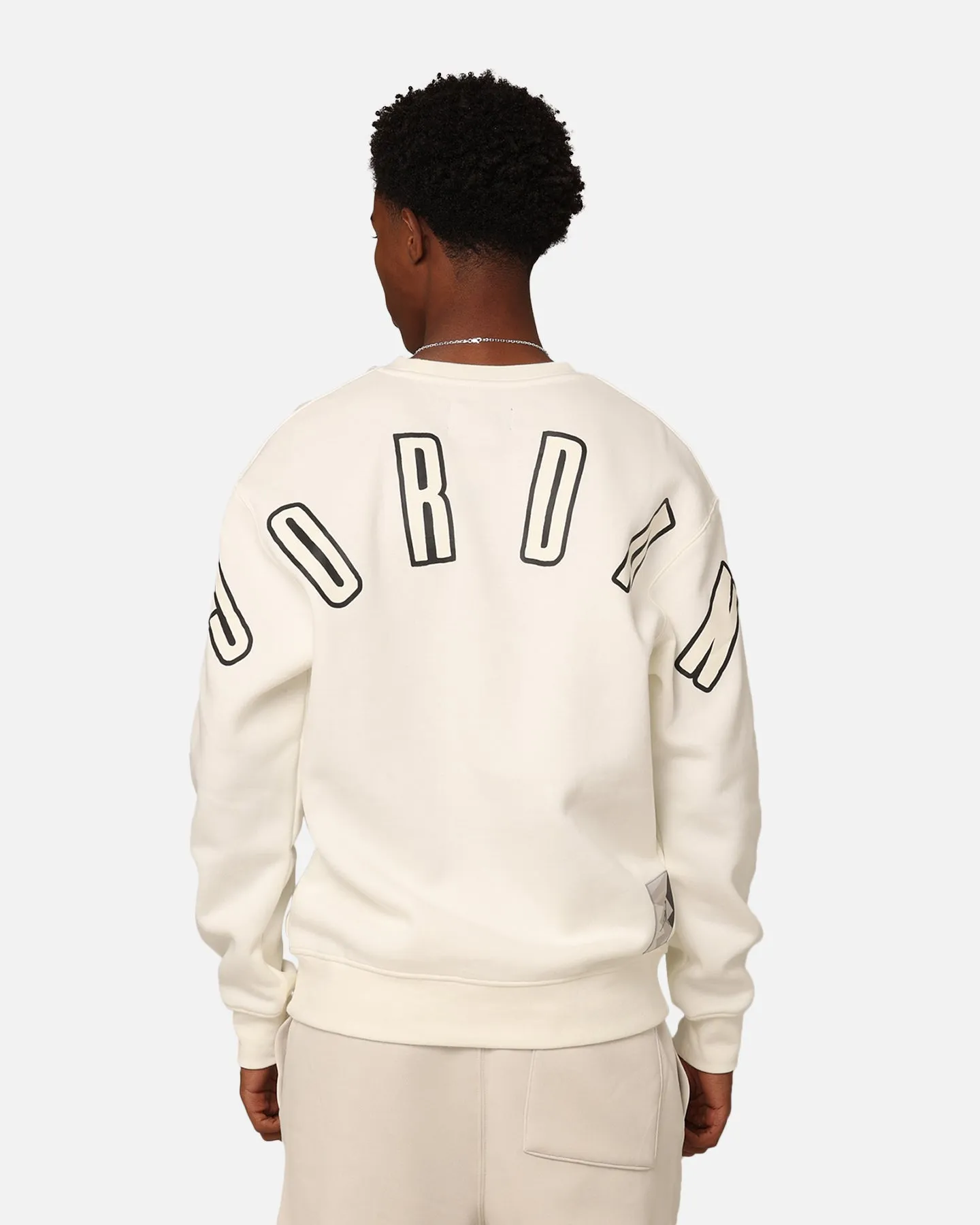 Jordan Flight MVP Graphic Fleece Crewneck Sail/Black