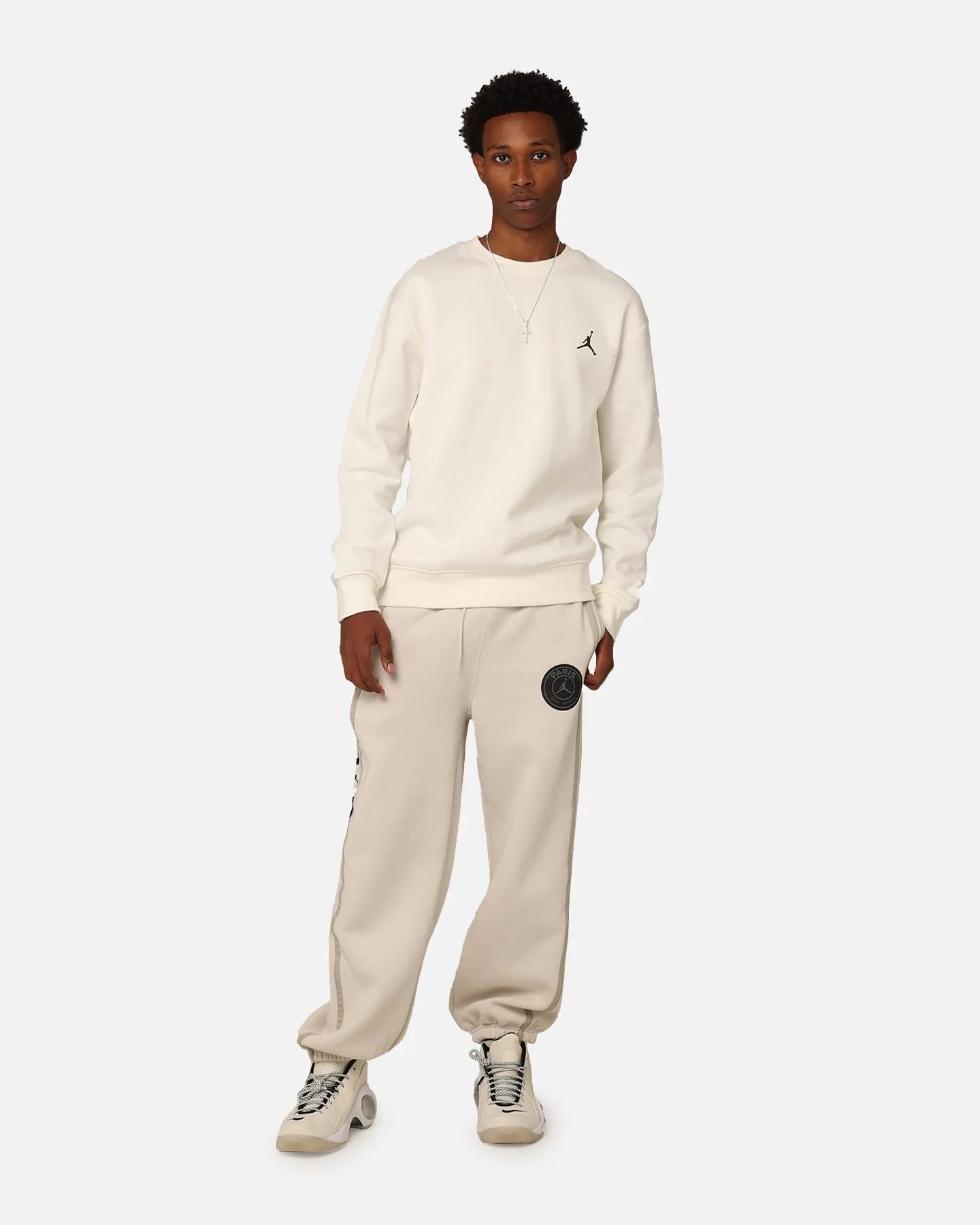 Jordan Flight MVP Graphic Fleece Crewneck Sail/Black