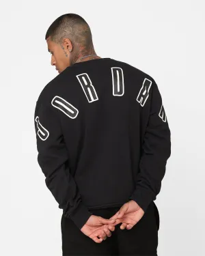 Jordan Flight MVP Graphic Fleece Crewneck Sweatshirt Black/Sail
