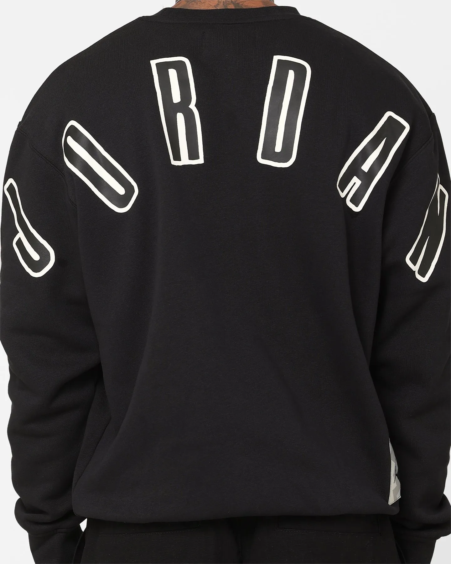 Jordan Flight MVP Graphic Fleece Crewneck Sweatshirt Black/Sail