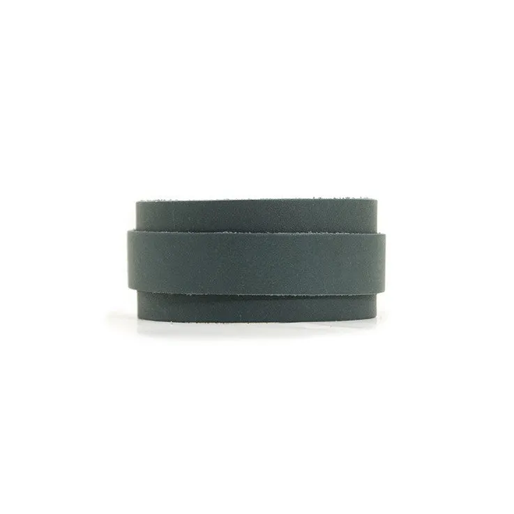 Leather Wrist Cuff with Buckle - Ocean Green