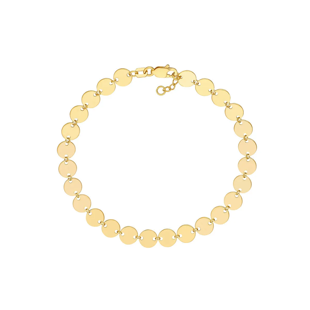 Linked Mini Disc Bracelet