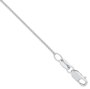 Lloyds 0.9mm Curb Chain Chain Necklace - Platinum