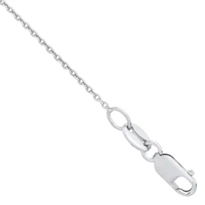 Lloyds 1.0mm Rolo Chain Necklace - Platinum