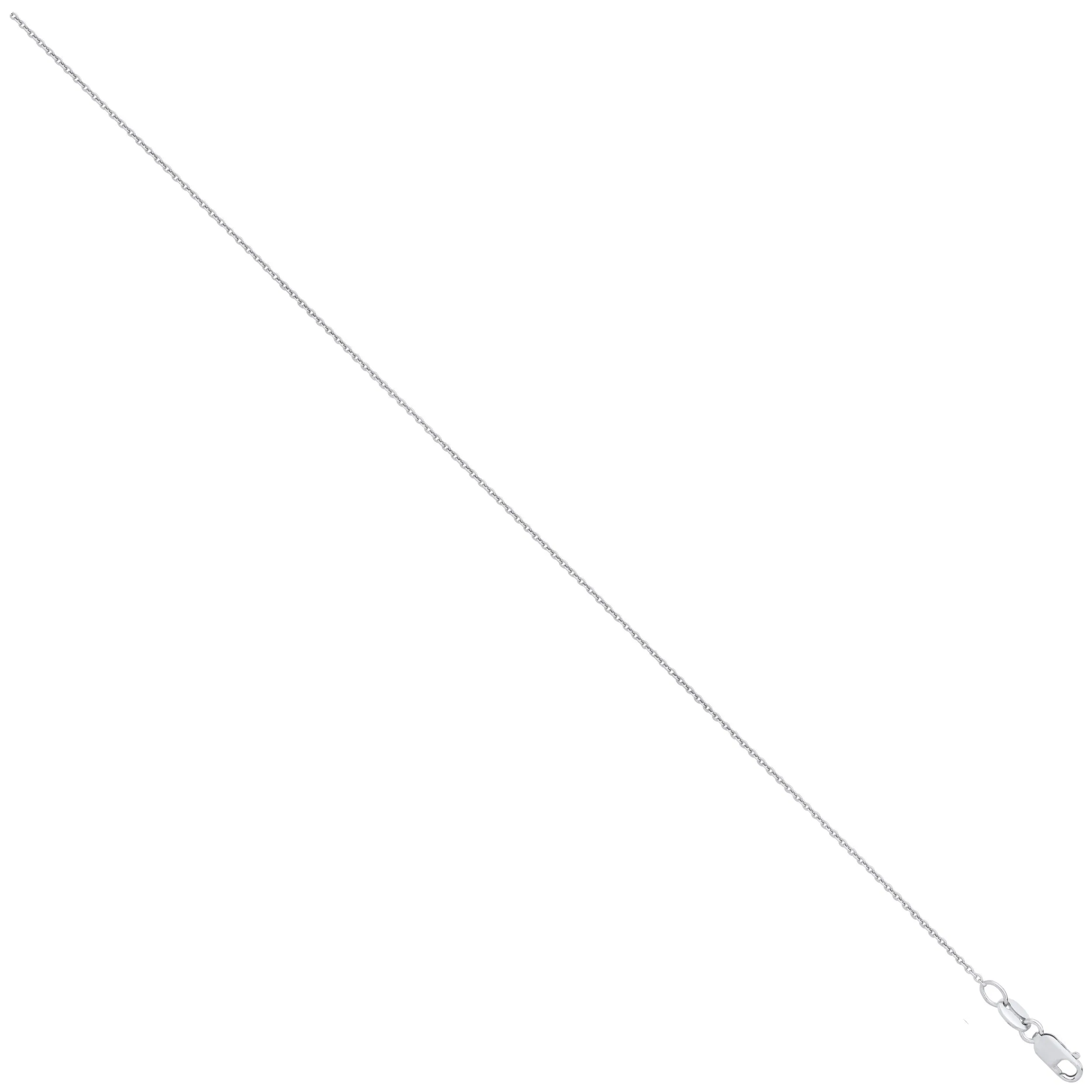 Lloyds 1.0mm Rolo Chain Necklace - Platinum