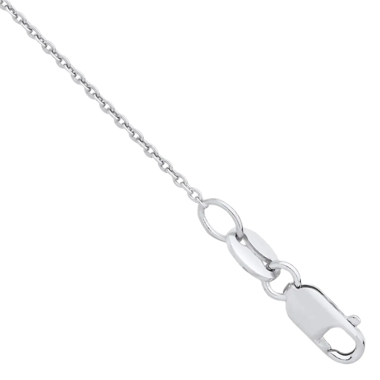 Lloyds 1.0mm Rolo Chain Necklace - Platinum