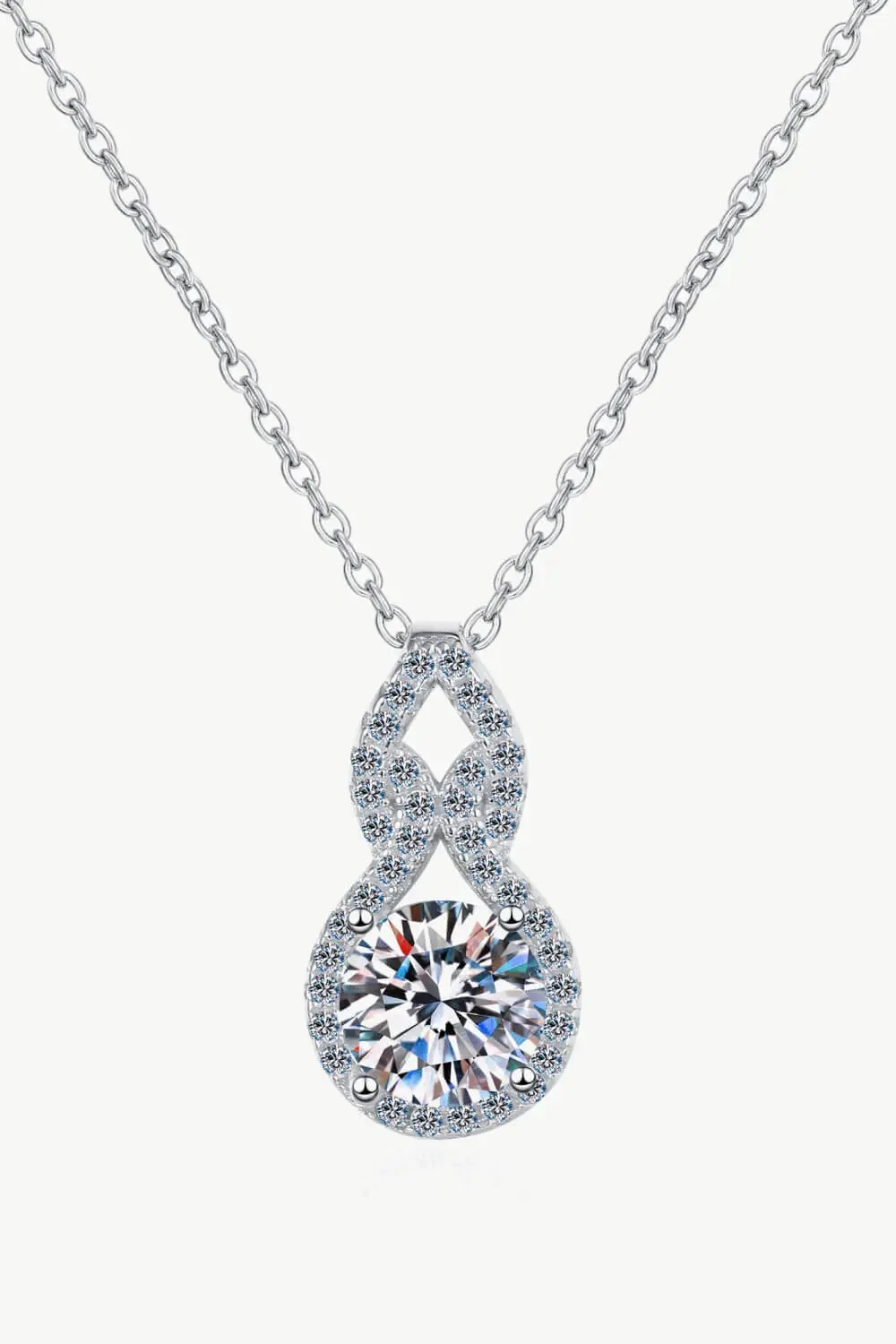 LOVCIA 1 Carat Moissanite Pendant Necklace