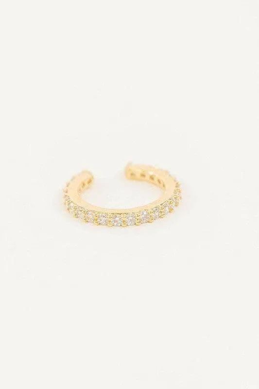 LOVODA Crystal Cuff Earrings