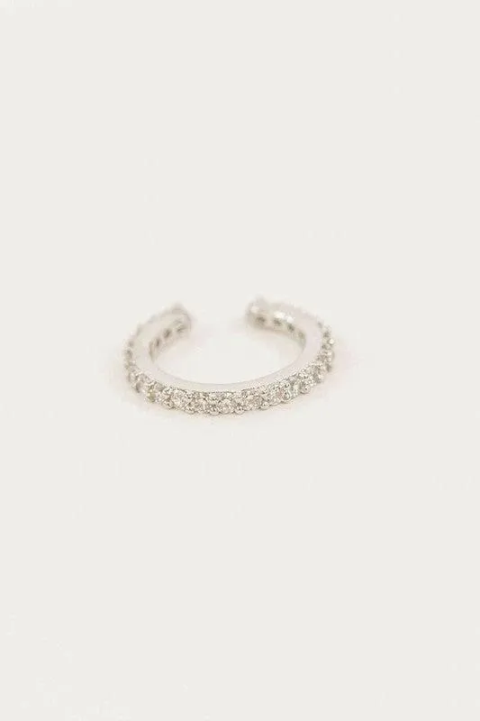 LOVODA Crystal Cuff Earrings