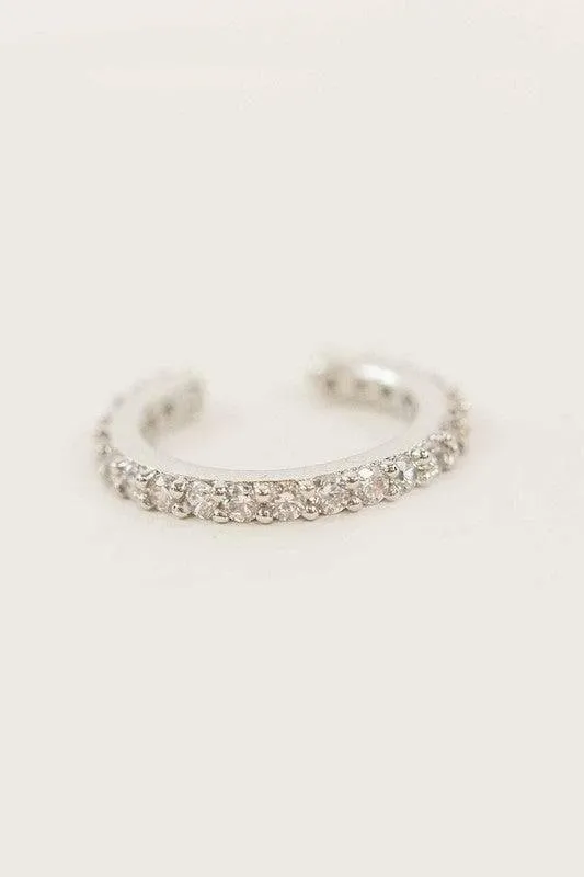 LOVODA Crystal Cuff Earrings