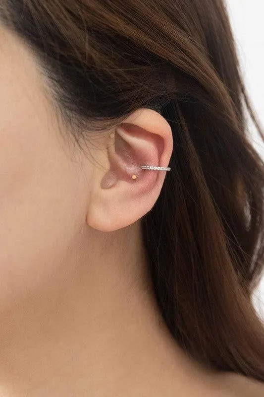 LOVODA Crystal Cuff Earrings