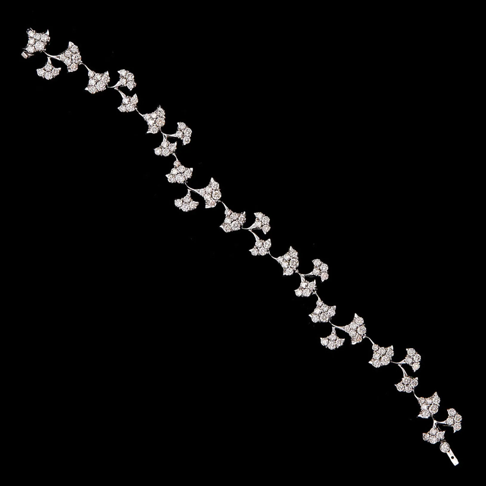Luca Carati Floral Link Diamond Bracelet