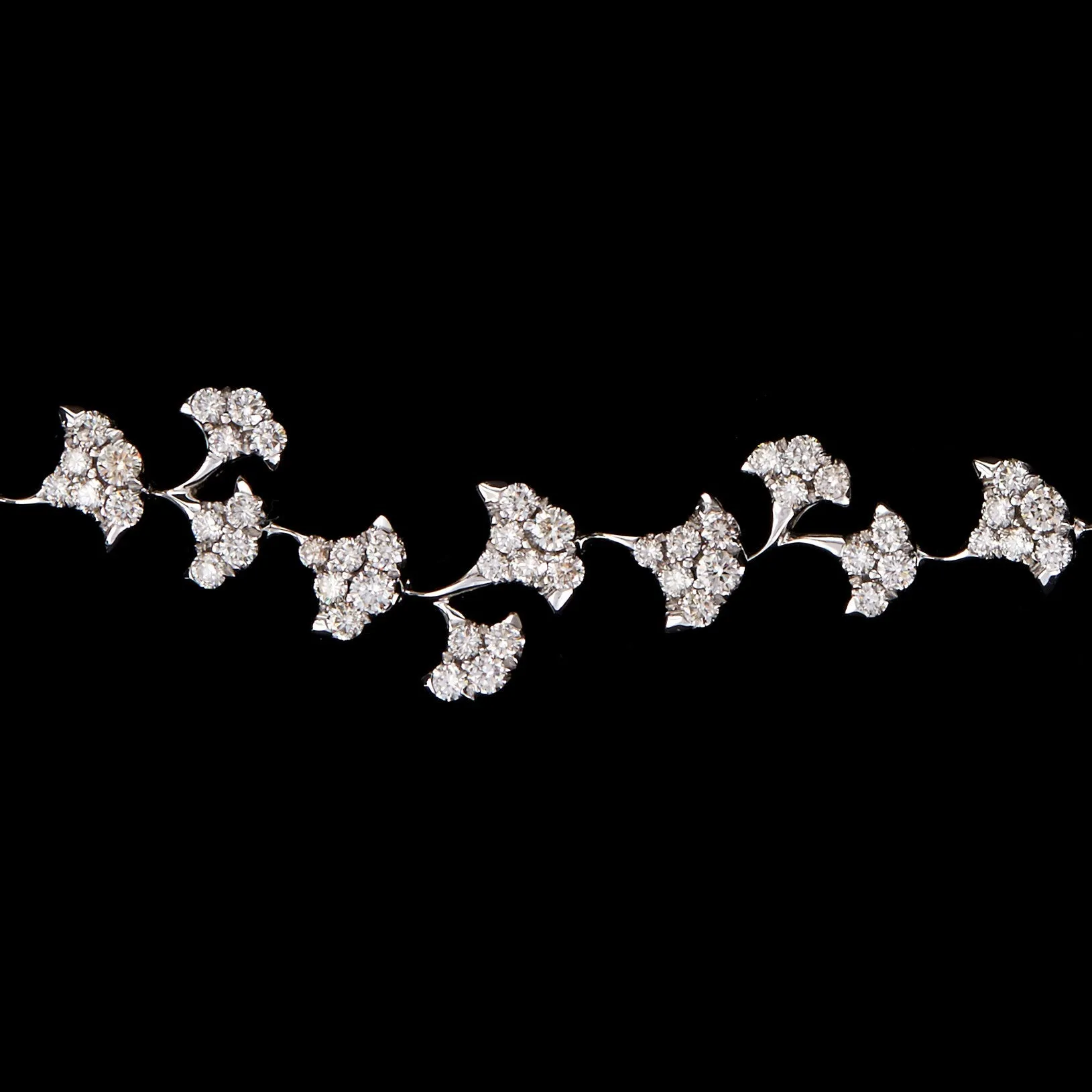 Luca Carati Floral Link Diamond Bracelet