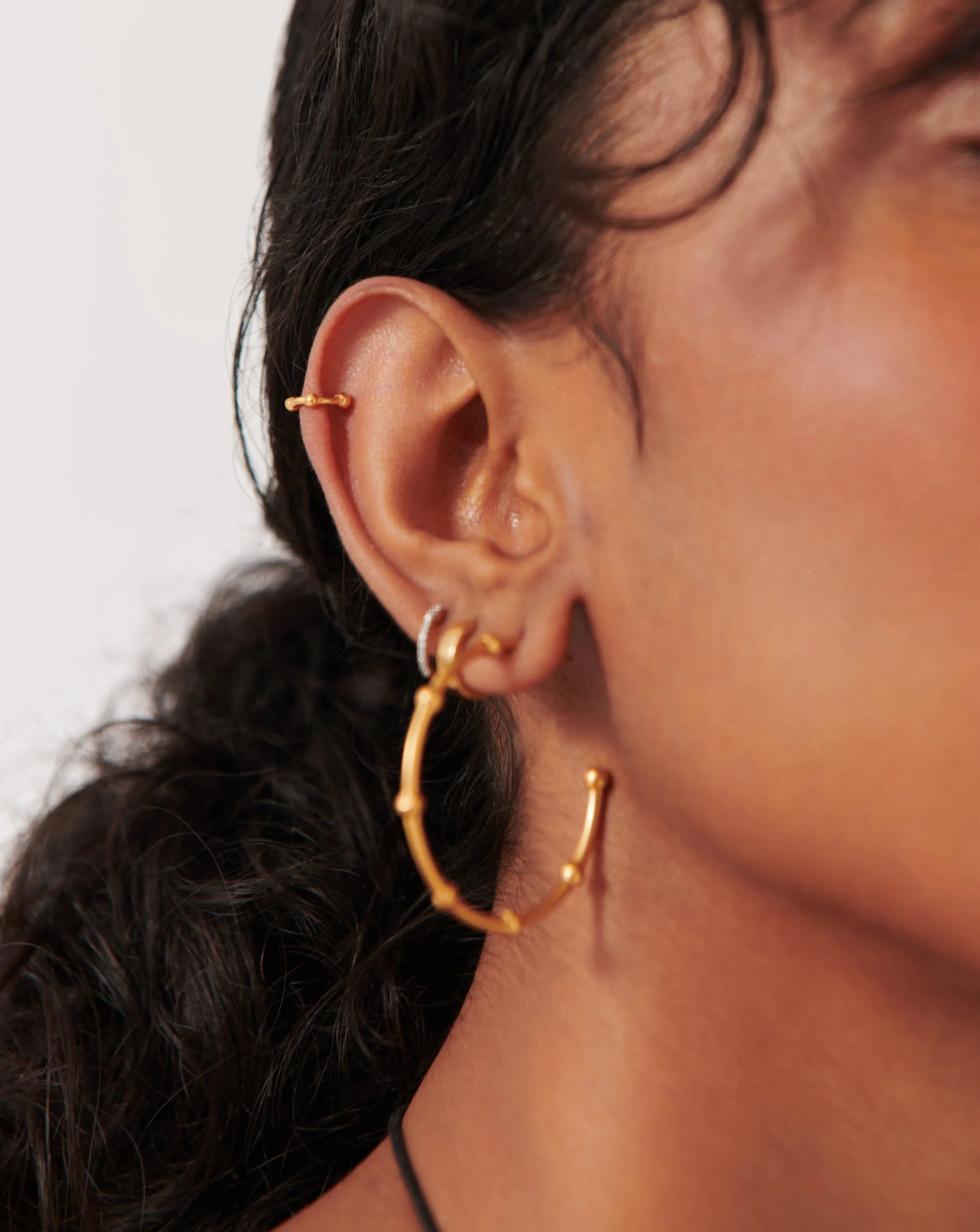 Lucy Williams Mini Orb Ear Cuff | 18ct Gold Vermeil