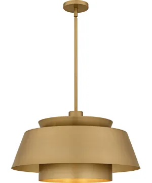 Lumi Large 3-light Pendant Brushed Weathered Brass