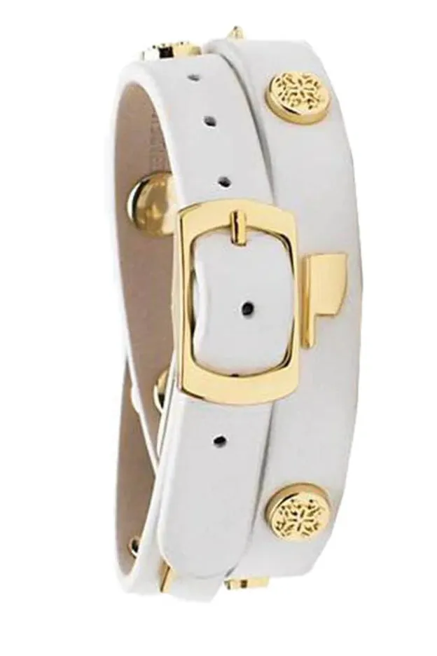 MACY DOUBLE WRAP METALLIC WHITE WITH GOLD - OKLAHOMA